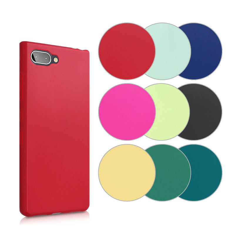 kwmobile Hülle kompatibel mit Blackberry KEYtwo LE (Key2 LE) Hülle - weiches TPU Silikon Case - Cover geeignet für kabelloses Laden - Schwarz matt Schwarz matt  