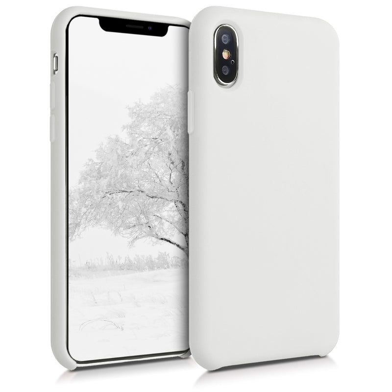 kwmobile Handyhülle für Apple iPhone XS Hülle - Case Silikon - Kabelloses Laden - Schutzhülle Cover