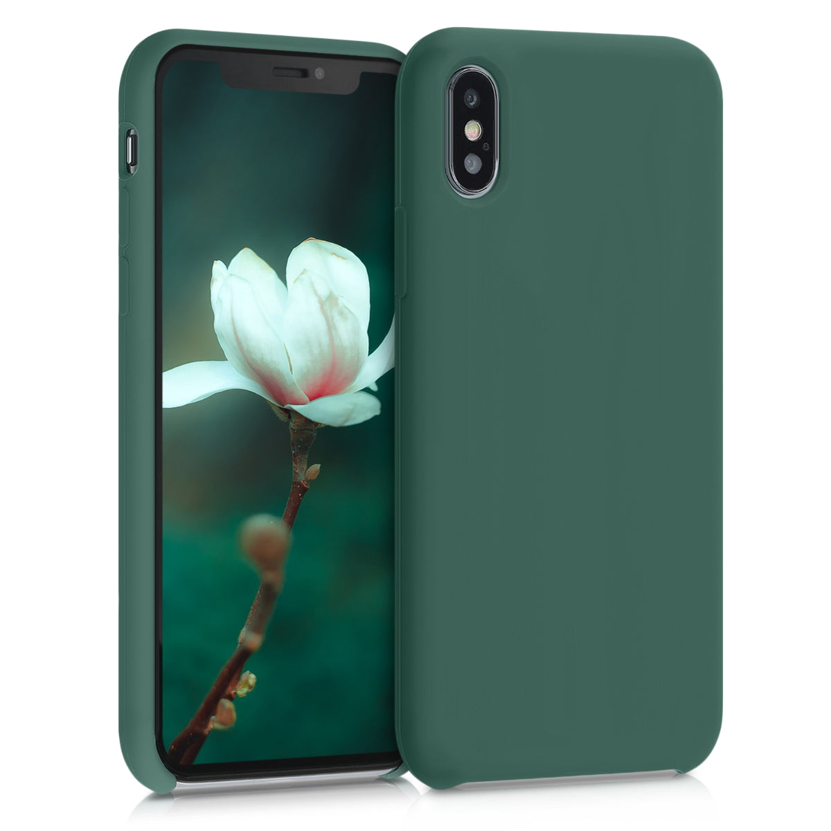 kwmobile Handyhülle für Apple iPhone XS Hülle - Case Silikon - Kabelloses Laden - Schutzhülle Cover