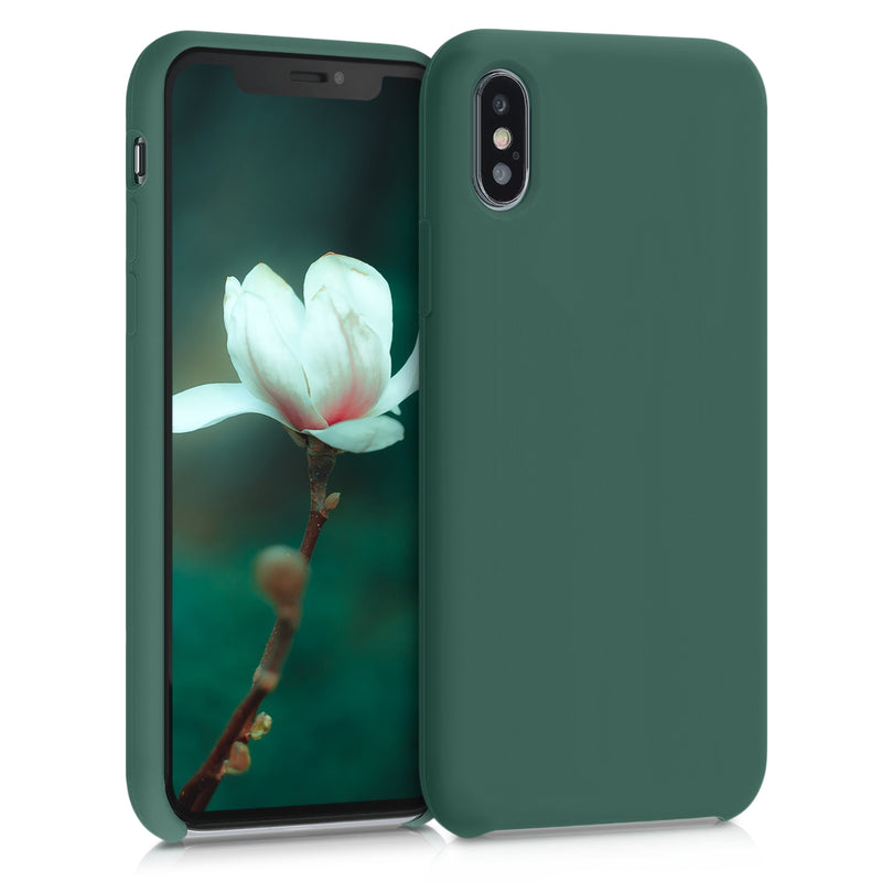 kwmobile Handyhülle für Apple iPhone XS Hülle - Case Silikon - Kabelloses Laden - Schutzhülle Cover