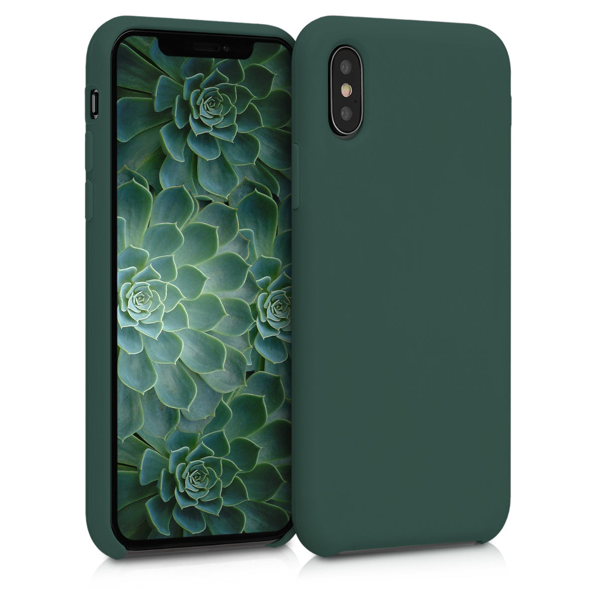 kwmobile Handyhülle für Apple iPhone XS Hülle - Case Silikon - Kabelloses Laden - Schutzhülle Cover