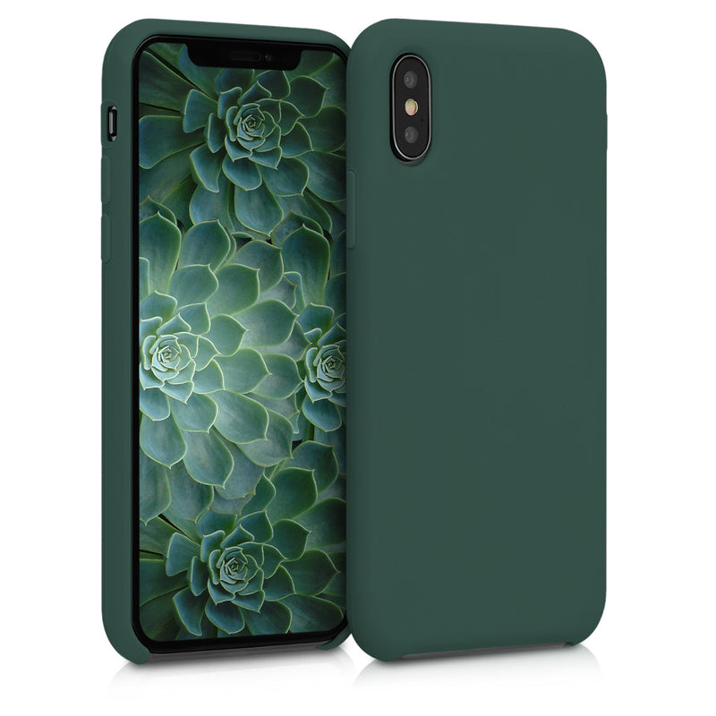 kwmobile Handyhülle für Apple iPhone XS Hülle - Case Silikon - Kabelloses Laden - Schutzhülle Cover