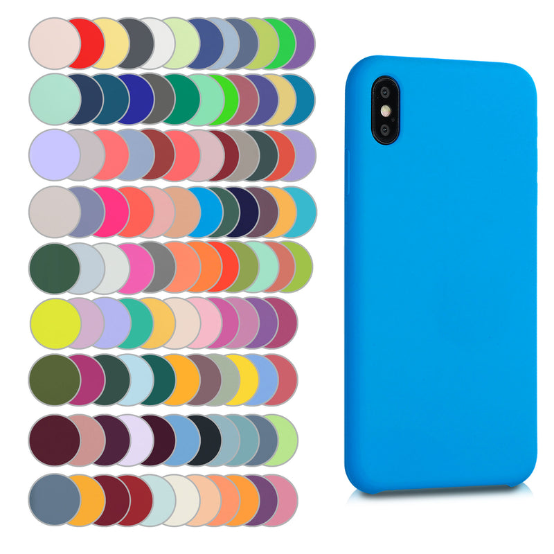 kwmobile Handyhülle für Apple iPhone XS Hülle - Case Silikon - Kabelloses Laden - Schutzhülle Cover