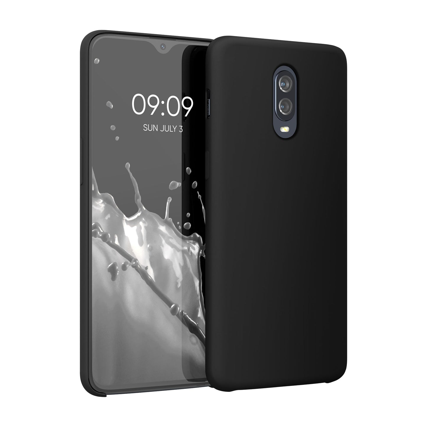 kwmobile Handyhülle für OnePlus 6T Hülle - Case Silikon - Kabelloses Laden - Schutzhülle Cover