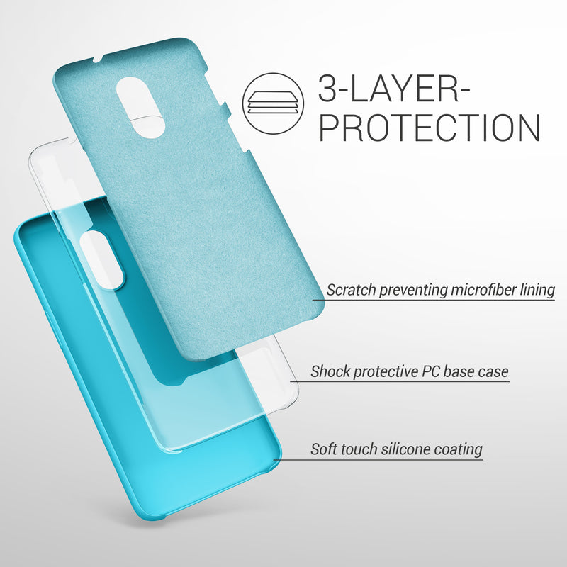 kwmobile Handyhülle für OnePlus 6T Hülle - Case Silikon - Kabelloses Laden - Schutzhülle Cover