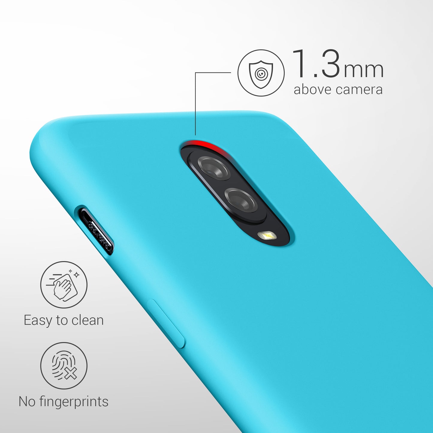 kwmobile Handyhülle für OnePlus 6T Hülle - Case Silikon - Kabelloses Laden - Schutzhülle Cover