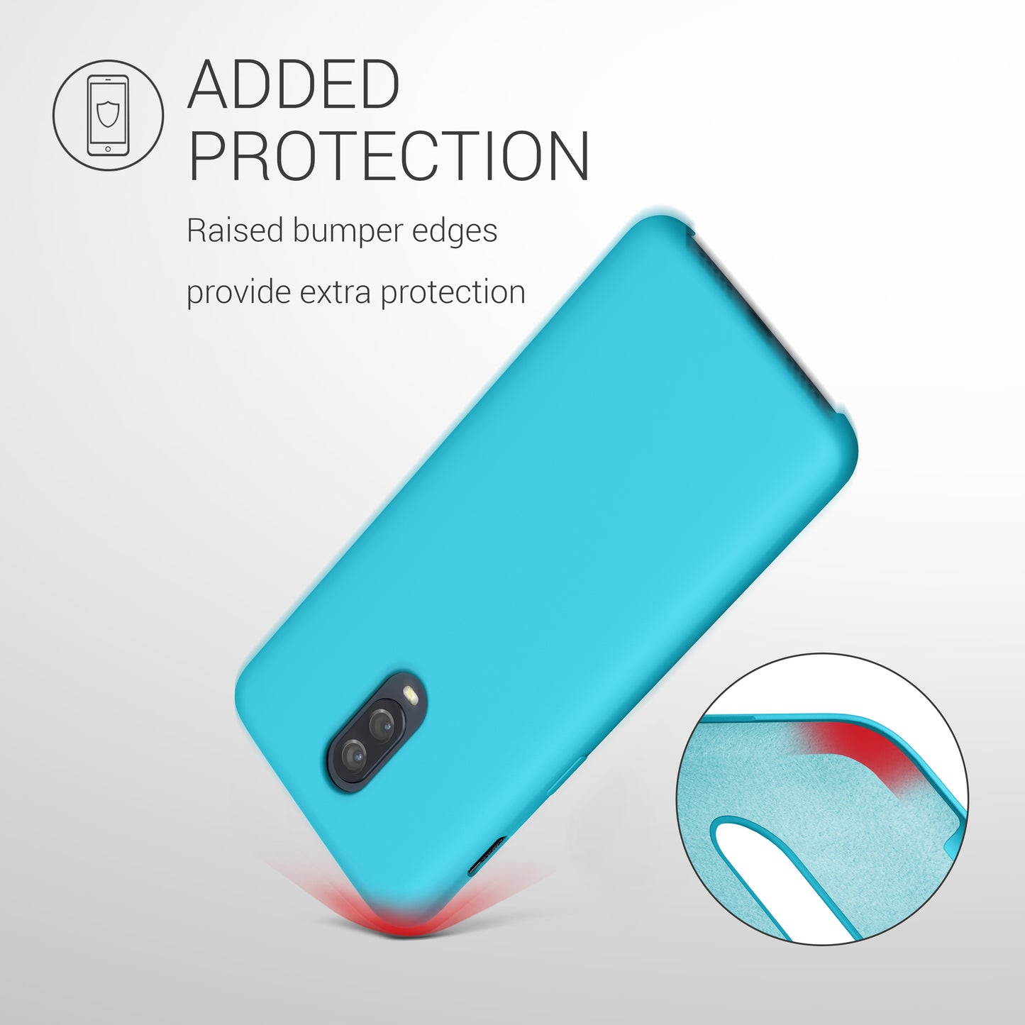 kwmobile Handyhülle für OnePlus 6T Hülle - Case Silikon - Kabelloses Laden - Schutzhülle Cover
