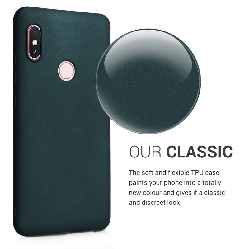 TPU Hülle für Xiaomi Redmi Note 5 (Global Version) / Note 5 Pro in Metallic Karibikblau