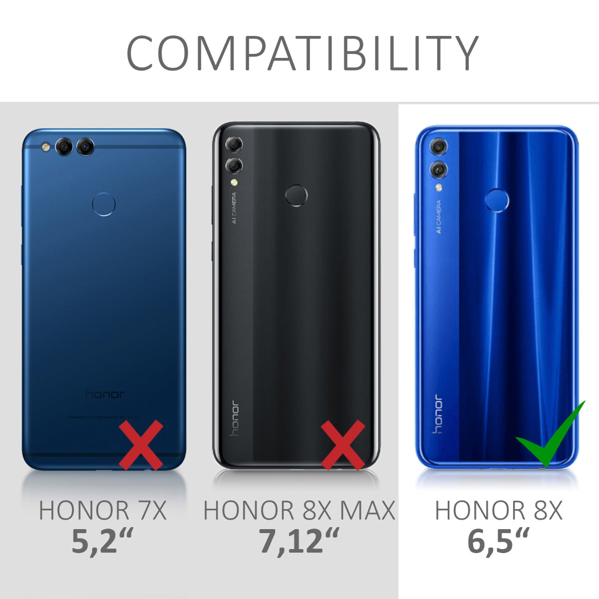 TPU Hülle für HONOR 8X in Metallic Petrol