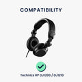 kwmobile Ohr Polster für Technics RP DJ1200 / DJ1210 Ohrpolster Ersatz Kopfhörer Ersatzteile Over Ear Headphones