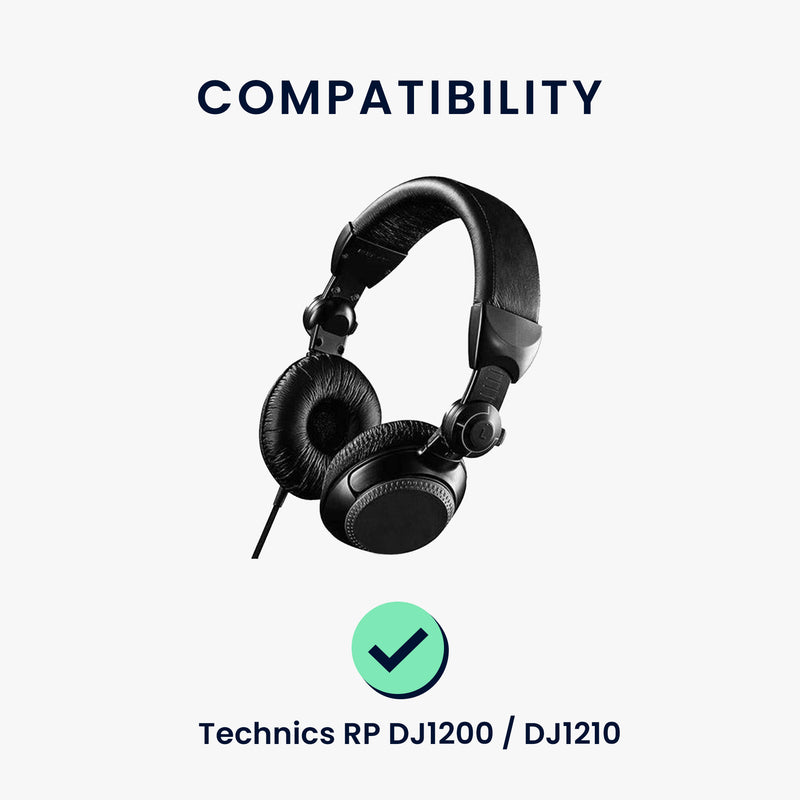 kwmobile Ohr Polster für Technics RP DJ1200 / DJ1210 Ohrpolster Ersatz Kopfhörer Ersatzteile Over Ear Headphones