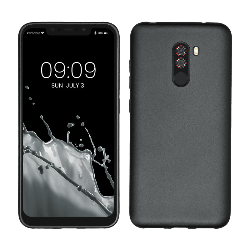 kwmobile Handyhülle für Xiaomi Pocophone F1 Hülle - Silikon Case schimmernd - Schutzhülle Cover