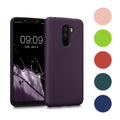 kwmobile Case kompatibel mit Xiaomi Pocophone F1 Hülle - Schutzhülle aus Silikon metallisch schimmernd - Handyhülle Metallic Grau Metallic Grau  