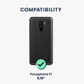 kwmobile Handyhülle für Xiaomi Pocophone F1 Hülle - Silikon Case schimmernd - Schutzhülle Cover