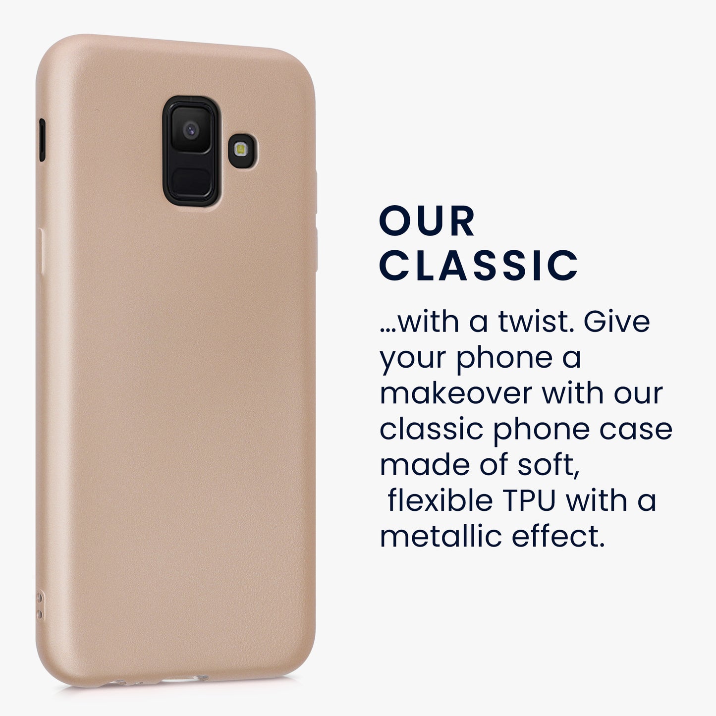 kwmobile Handyhülle für Samsung Galaxy A6 (2018) Hülle - Silikon Case - Schutzhülle Cover