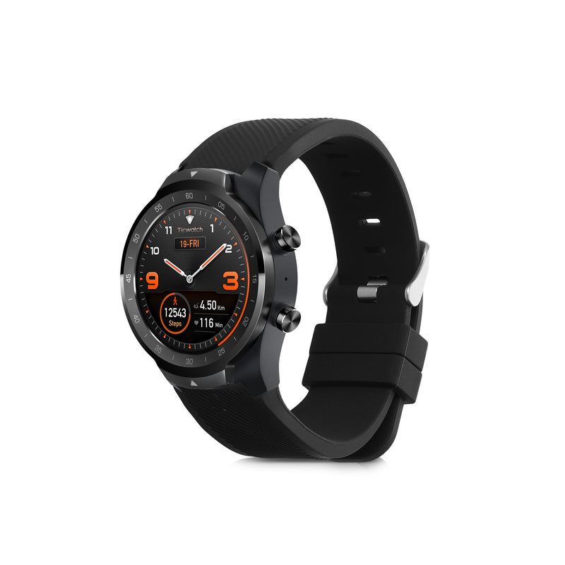 kwmobile Silikon Uhrenarmband für Ticwatch Pro Smartwatch Armband - Ersatzarmband für Fitnesstracker - Wechselarmband Smartwatch
