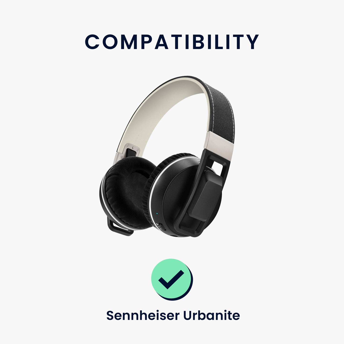 kwmobile Ohr Polster für Sennheiser Urbanite Ohrpolster Ersatz Ohrpolster Kopfhörer Ersatzteile Kopfhörer Ersatzpolster für Over Ear Headphones
