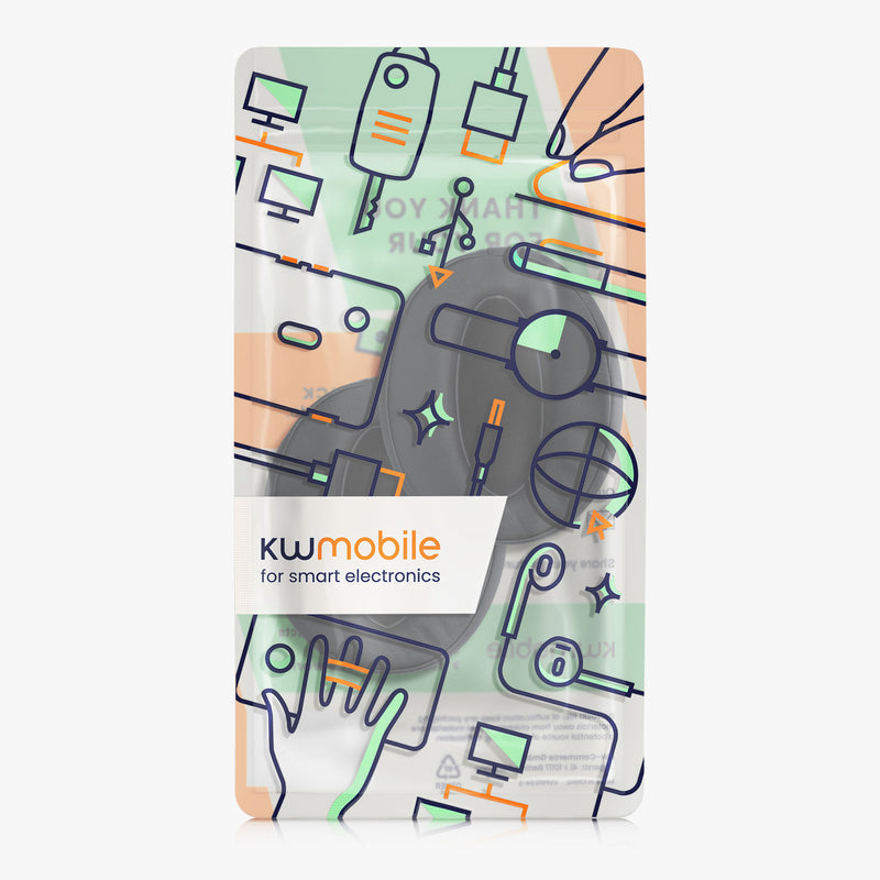 kwmobile Ohr Polster für Sennheiser HD 4.50 BTNC Ohrpolster Ersatz Ohrpolster Kopfhörer Ersatzteile Kopfhörer Ersatzpolster Over Ear Headphones