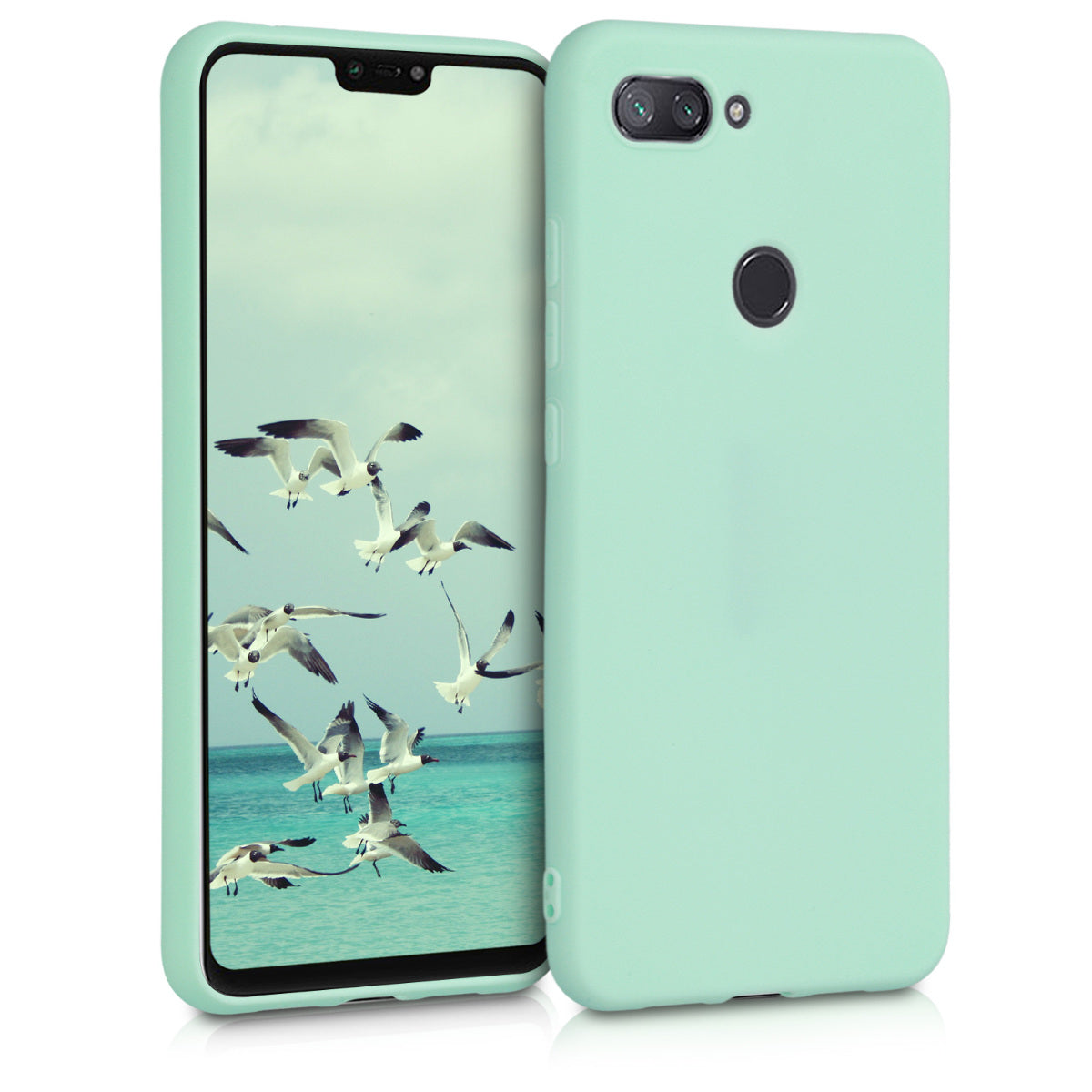 kwmobile Handyhülle für Xiaomi Mi 8 Lite - Kabelloses Laden - Schutzhülle Cover