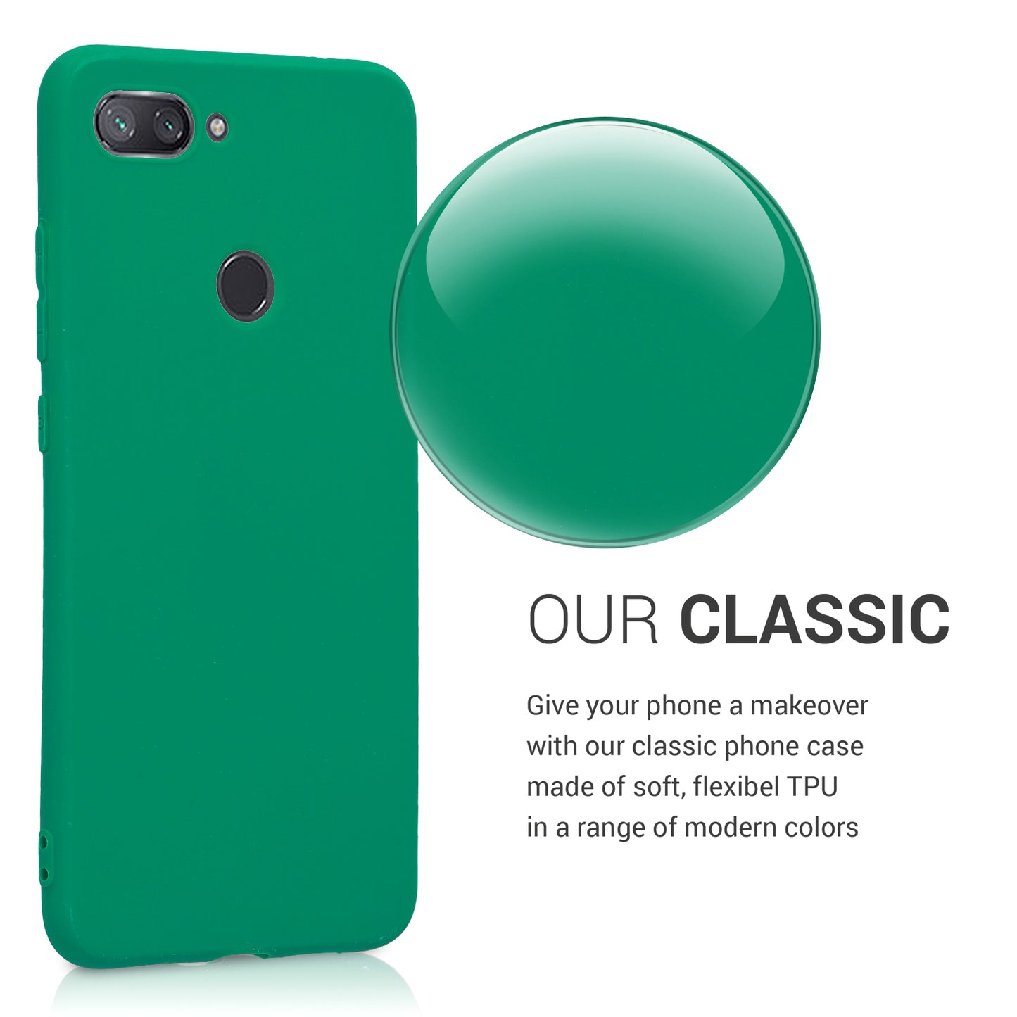 kwmobile Handyhülle für Xiaomi Mi 8 Lite - Kabelloses Laden - Schutzhülle Cover