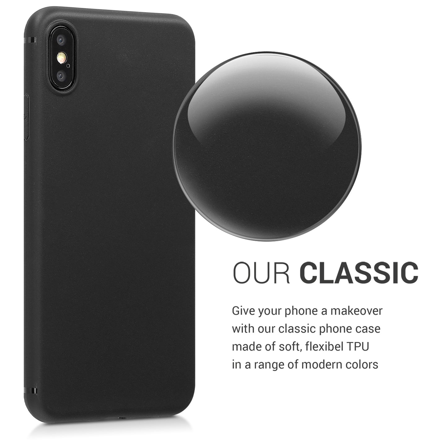 kwmobile Handyhülle für Apple iPhone XS Max Hülle - Kabelloses Laden - Schutzhülle Cover