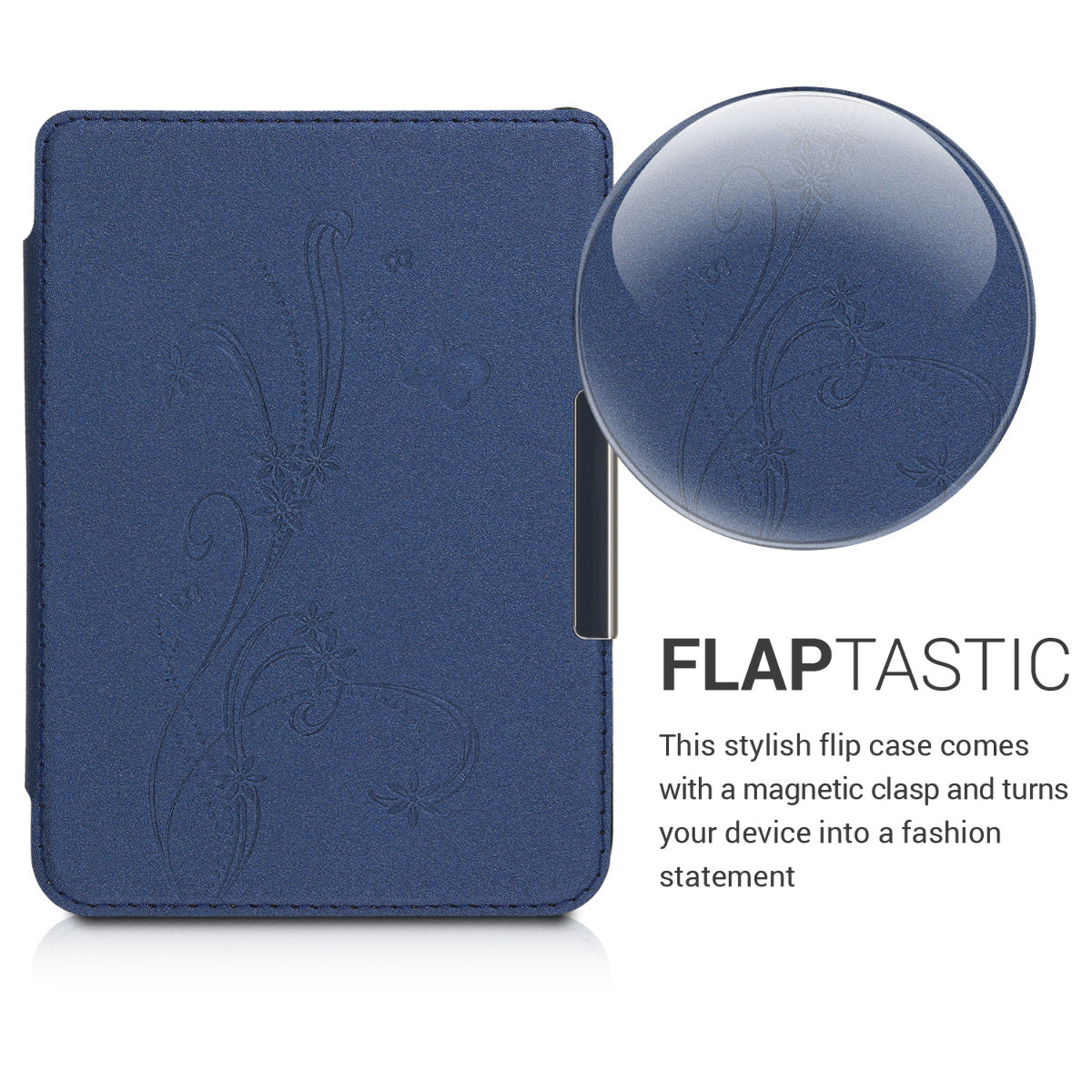 kwmobile Schutzhülle für Tolino Shine 3 Hülle - eReader Flip Case mit Auto Sleep Funktion - Eule Schlaf mit Braun Mintgrün