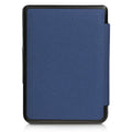 kwmobile Schutzhülle für Tolino Shine 3 Hülle - eReader Flip Case mit Auto Sleep Funktion - Eule Schlaf mit Braun Mintgrün