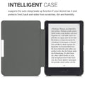 kwmobile Schutzhülle für Tolino Shine 3 Hülle - eReader Flip Case mit Auto Sleep Funktion - Eule Schlaf mit Braun Mintgrün