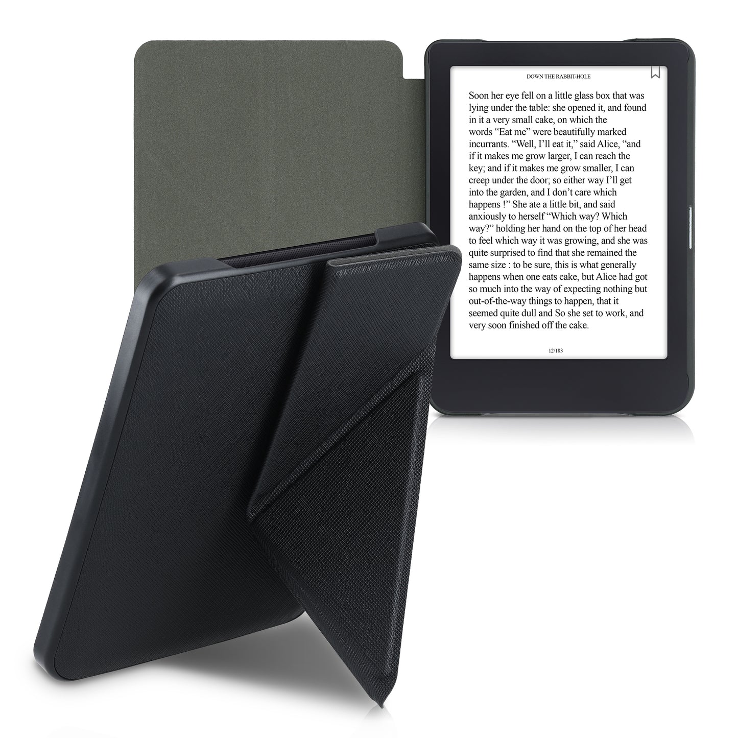 kwmobile Schutzhülle für Tolino Shine 3 Hülle - Kunstleder Case - eReader Klapphülle mit Auto Sleep Funktion - Cover mit Ständer