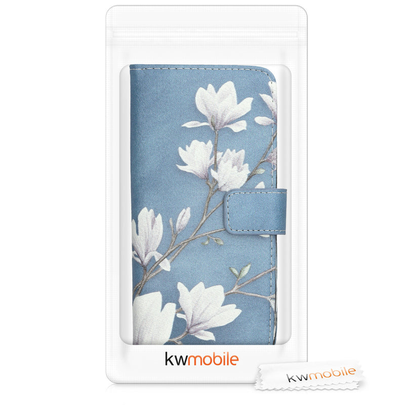 kwmobile Wallet Case kompatibel mit Huawei Mate 20 Lite Hülle - Cover mit Ständer und Kartenfächern