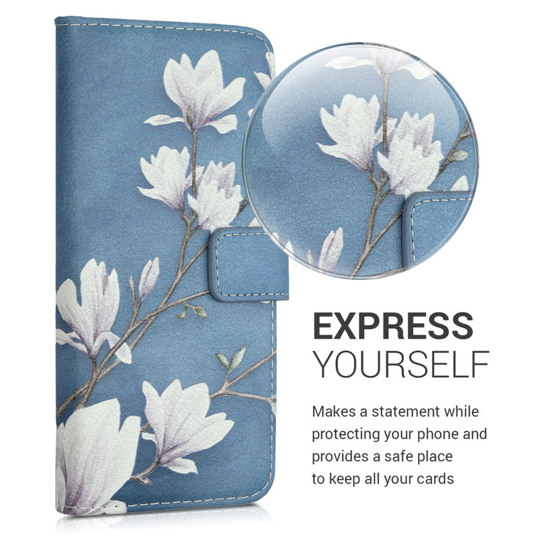kwmobile Wallet Case kompatibel mit Huawei Mate 20 Lite Hülle - Cover mit Ständer und Kartenfächern