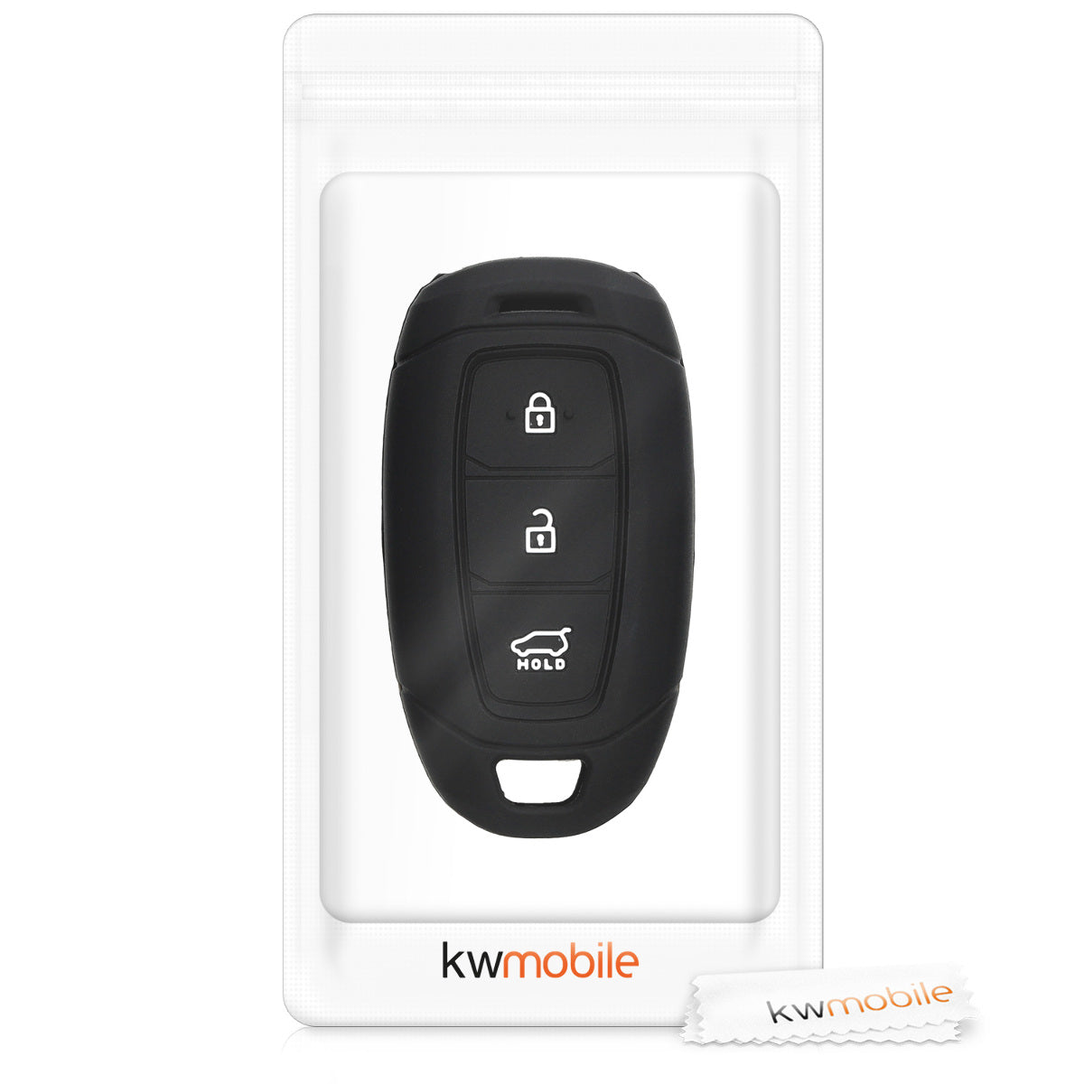 kwmobile Autoschlüssel Hülle kompatibel mit Hyundai 3-Tasten Autoschlüssel Keyless Go