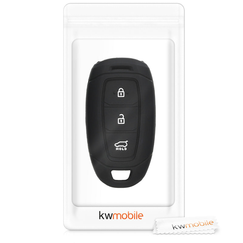 kwmobile Autoschlüssel Hülle kompatibel mit Hyundai 3-Tasten Autoschlüssel Keyless Go