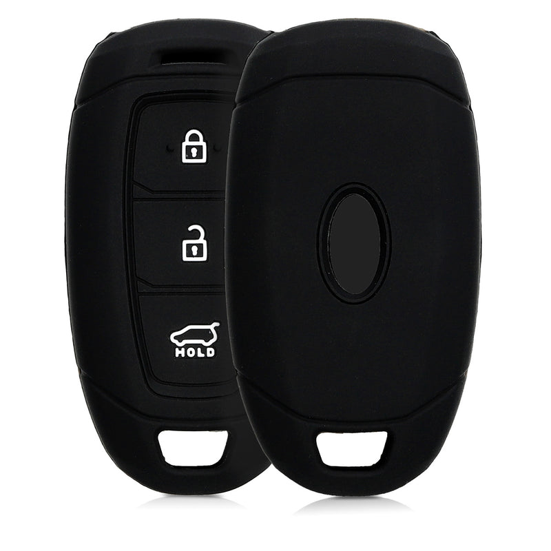 kwmobile Autoschlüssel Hülle kompatibel mit Hyundai 3-Tasten Autoschlüssel Keyless Go
