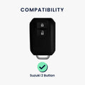 kwmobile Autoschlüssel Hülle kompatibel mit Suzuki 2-Tasten Autoschlüssel Keyless Go