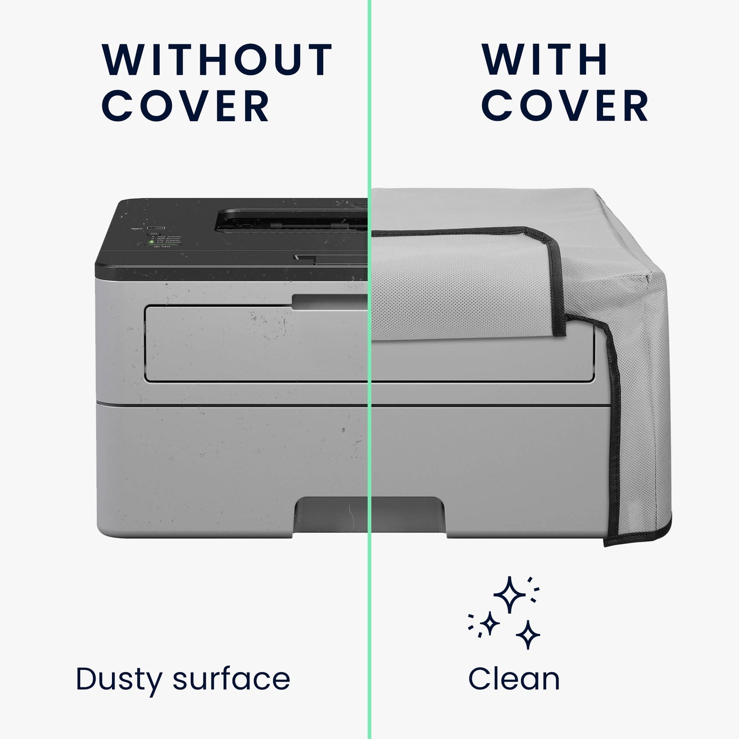 kwmobile Cover kompatibel mit Brother HL-L2310D / L2350DW / L2370DN / L2375DW / L2400DW - Tasche Hülle Drucker - Staubschutzhülle Schutzhaube Schutzhülle