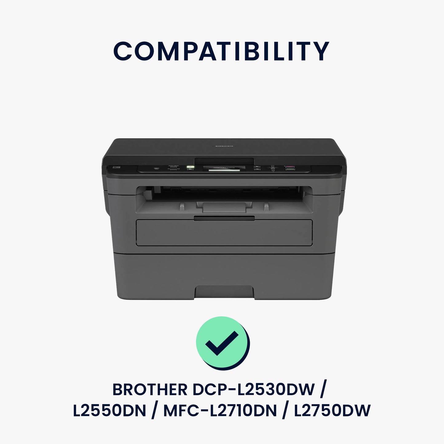 kwmobile Cover kompatibel mit Brother DCP-L2530DW / L2550DN / MFC-L2710DN / L2750DW - Tasche Hülle Drucker - Staubschutzhülle Schutzhaube Schutzhülle