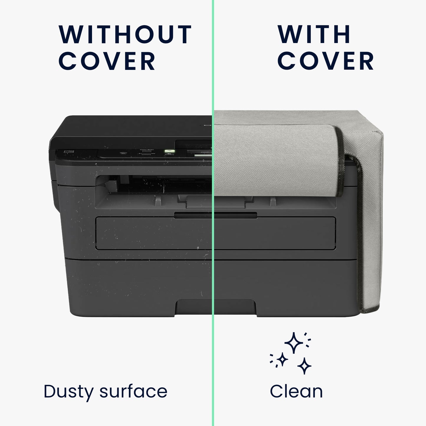 kwmobile Cover kompatibel mit Brother DCP-L2530DW / L2550DN / MFC-L2710DN / L2750DW - Tasche Hülle Drucker - Staubschutzhülle Schutzhaube Schutzhülle