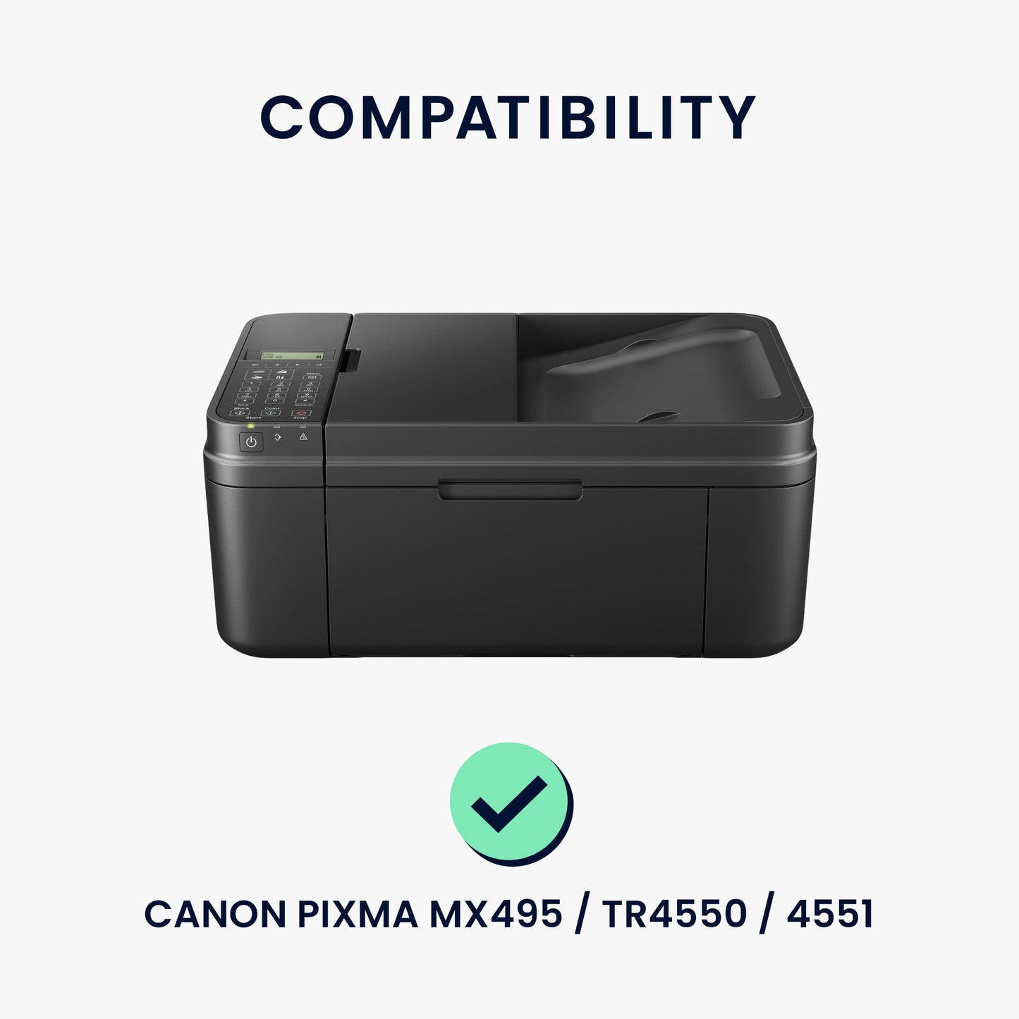 kwmobile Cover kompatibel mit Canon Pixma MX495 / TR4550 / 4551 / 4755i - Tasche Hülle Drucker - Staubschutzhülle Schutzhaube Schutzhülle