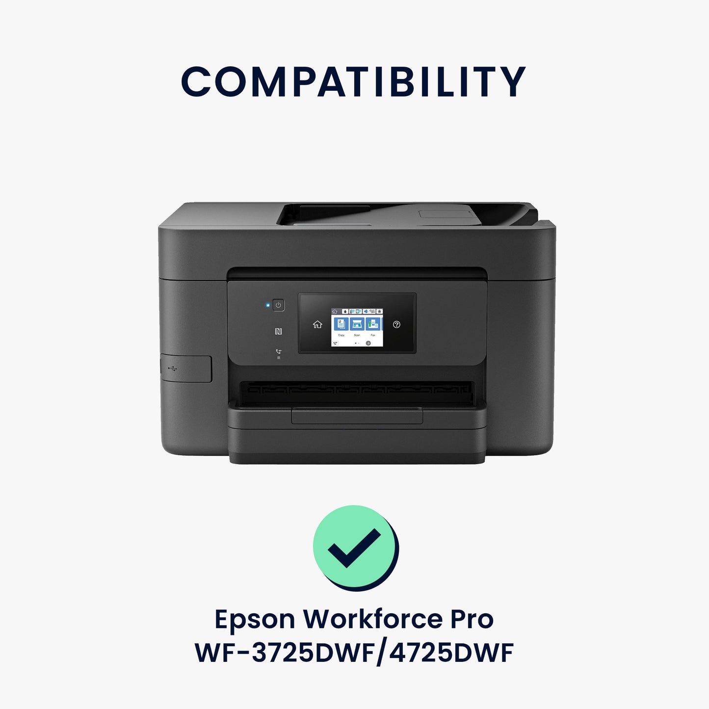 kwmobile Cover kompatibel mit Epson WorkForce Pro WF-3725DWF / 4725DWF - Tasche Hülle Drucker - Staubschutzhülle Schutzhaube Schutzhülle