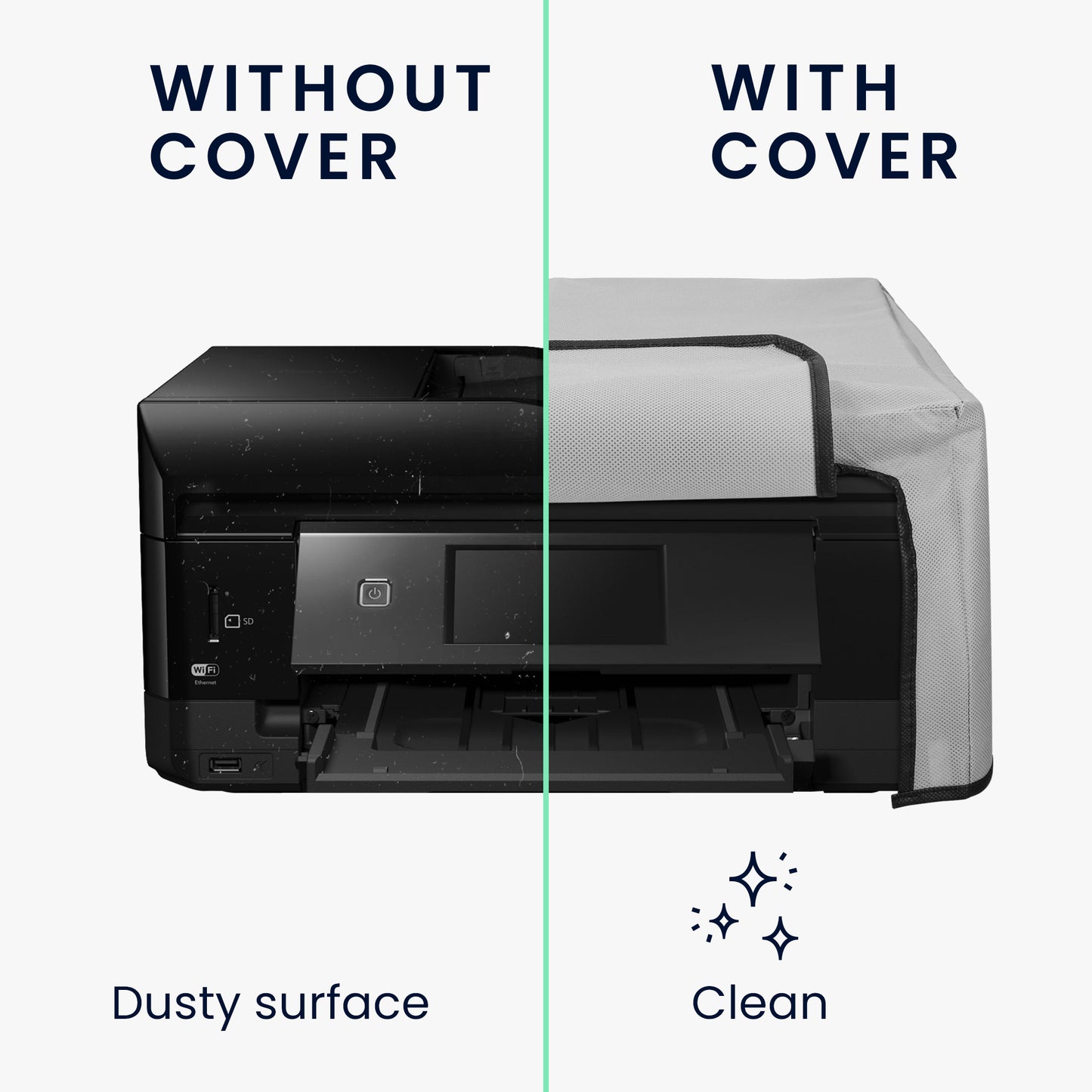 kwmobile Cover kompatibel mit Epson Expression Premium XP-830 - Tasche Hülle Drucker - Staubschutzhülle Schutzhaube Schutzhülle