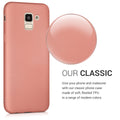 kwmobile Handyhülle für Samsung Galaxy J6 Hülle - Silikon Case schimmernd - Schutzhülle Cover