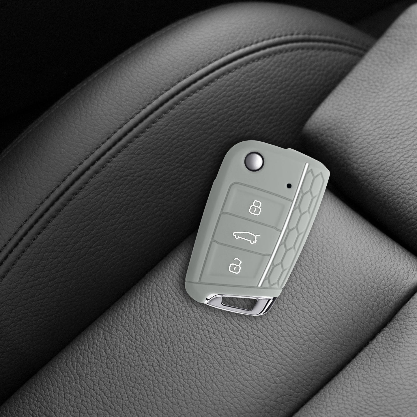 kwmobile Autoschlüssel Schutzhülle kompatibel mit VW Golf 7 MK7 3-Tasten Autoschlüssel Hülle