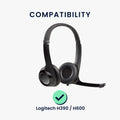 kwmobile Ohr Polster für Logitech H390 / H600 Ohrpolster Ersatz Ohrpolster Kopfhörer Ersatzteile Kopfhörer Ersatzpolster Over Ear Headphones