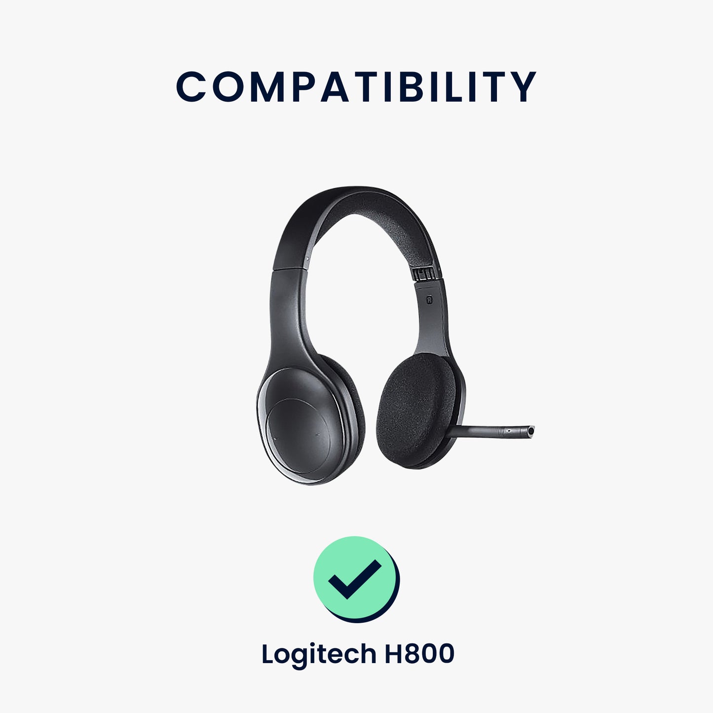 kwmobile Ohr Polster für Logitech H800 Ohrpolster Ersatz Ohrpolster Kopfhörer Ersatzteile Kopfhörer Ersatzpolster Over Ear Headphones