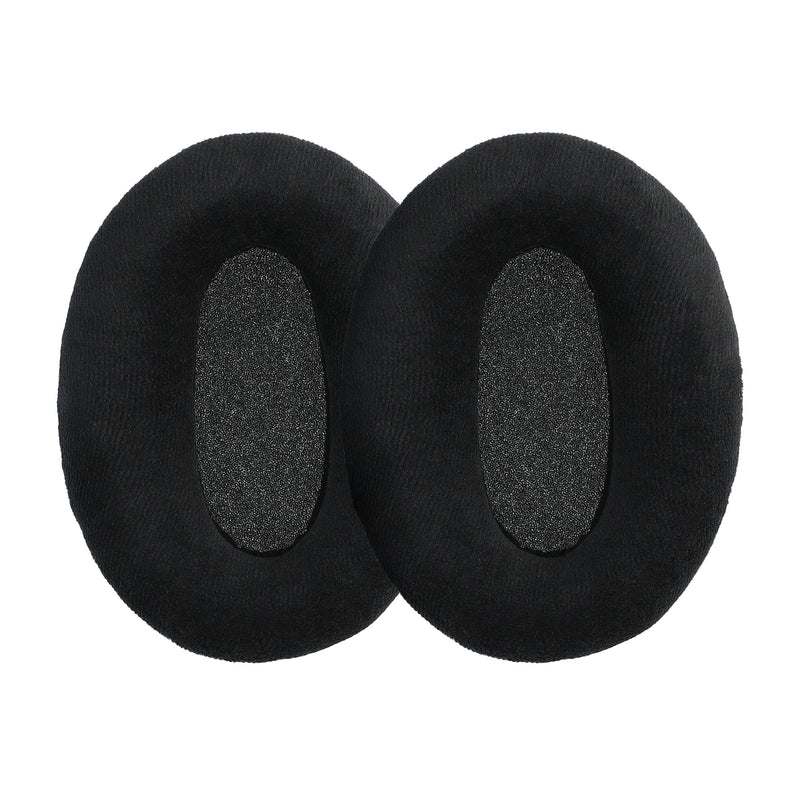 kwmobile 2x Velours Ohr Polster für Sennheiser HD600 / HD650 / HD545 / HD580 Ohrpolster - Ersatz Ohrpolster - Kopfhörer Ersatzteile - Kopfhörer Ersatzpolster für Over Ear Headphones Schwarz  