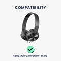 kwmobile Ohr Polster für Sony MDR-ZX110 / MDR-ZX310 / MDR-ZX330 Ohrpolster Ersatzteile Kopfhörer Ersatzpolster Over Ear Headphones