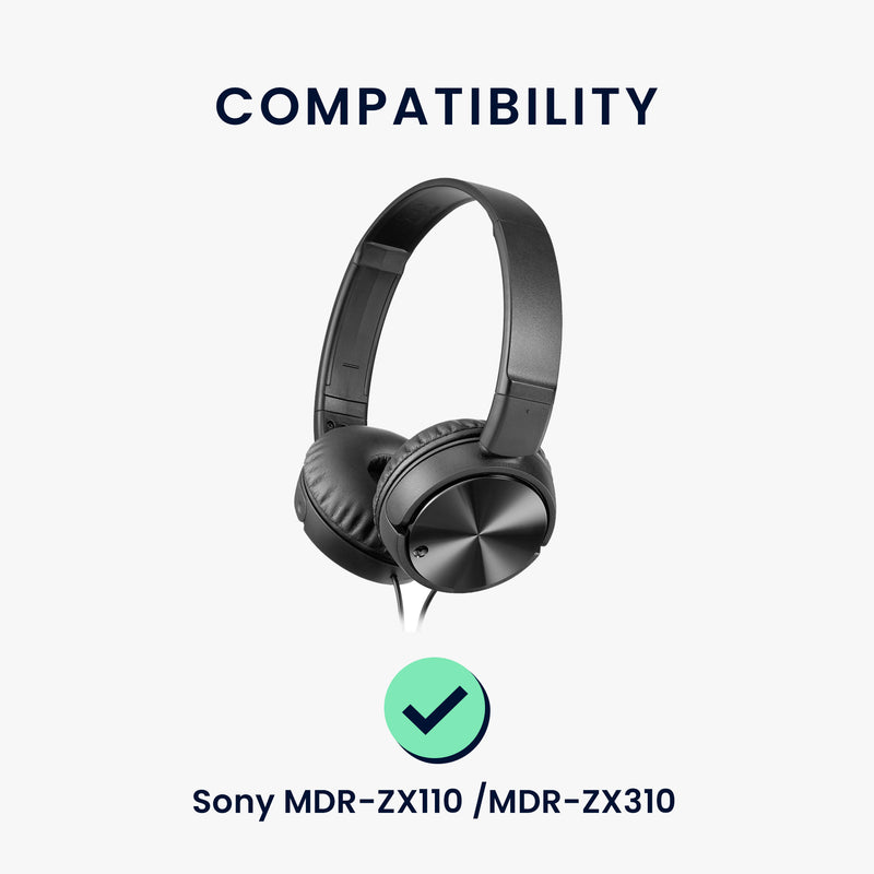 kwmobile Ohr Polster für Sony MDR-ZX110 / MDR-ZX310 / MDR-ZX330 Ohrpolster Ersatzteile Kopfhörer Ersatzpolster Over Ear Headphones