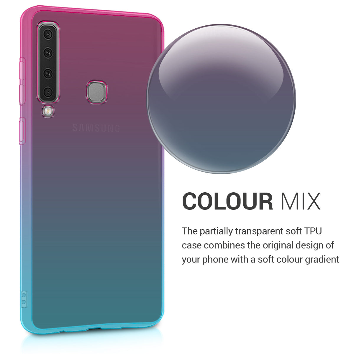 kwmobile Case kompatibel mit Samsung Galaxy A9 (2018) - Hülle Handy - Handyhülle Transparent