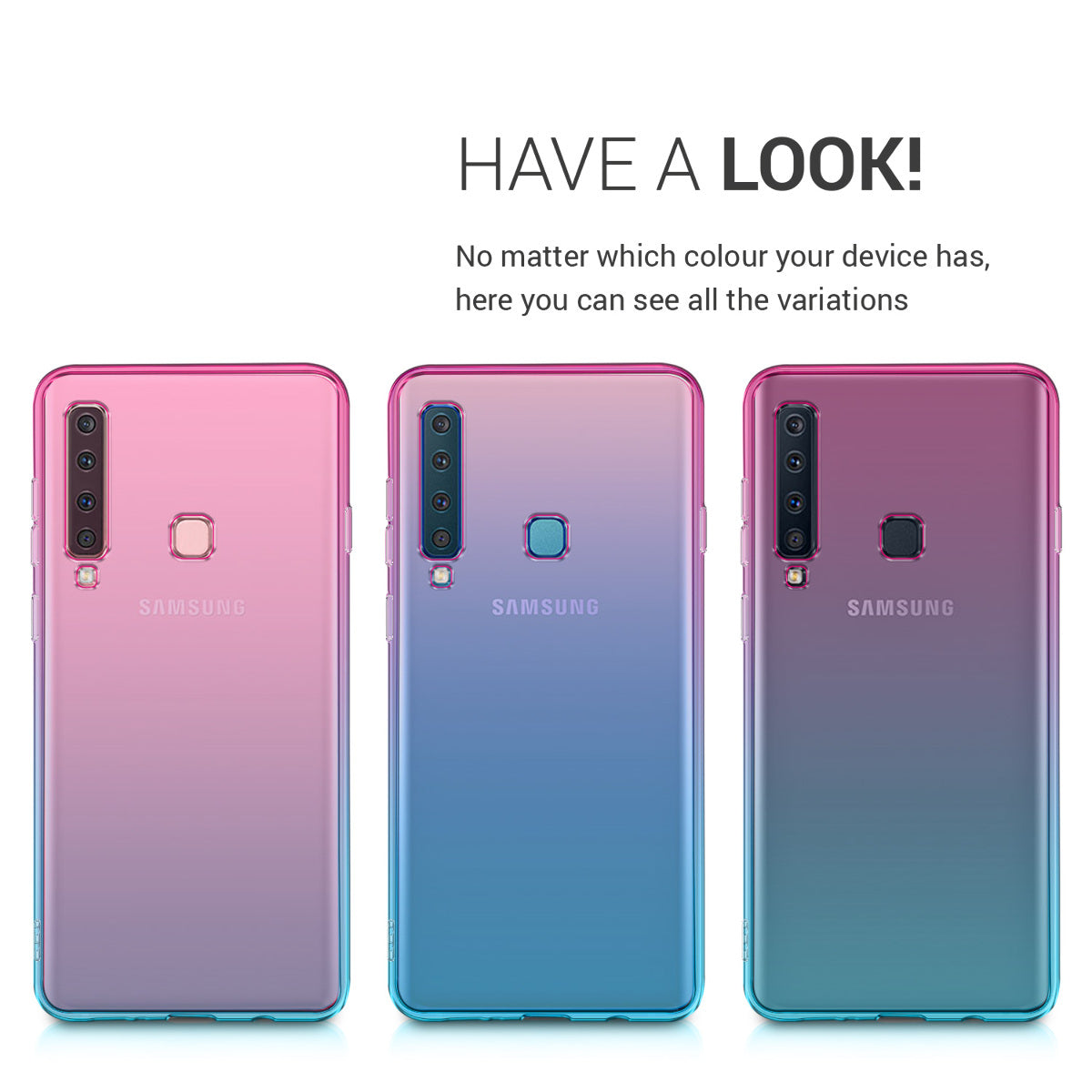 kwmobile Case kompatibel mit Samsung Galaxy A9 (2018) - Hülle Handy - Handyhülle Transparent